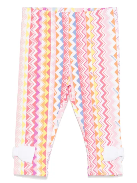 Missoni Kids zigzag-pattern leggings