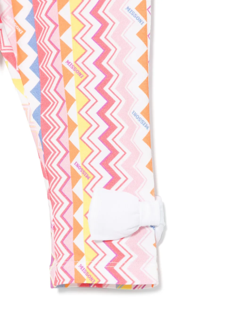 Missoni Kids Legging met zigzag patroon Wit