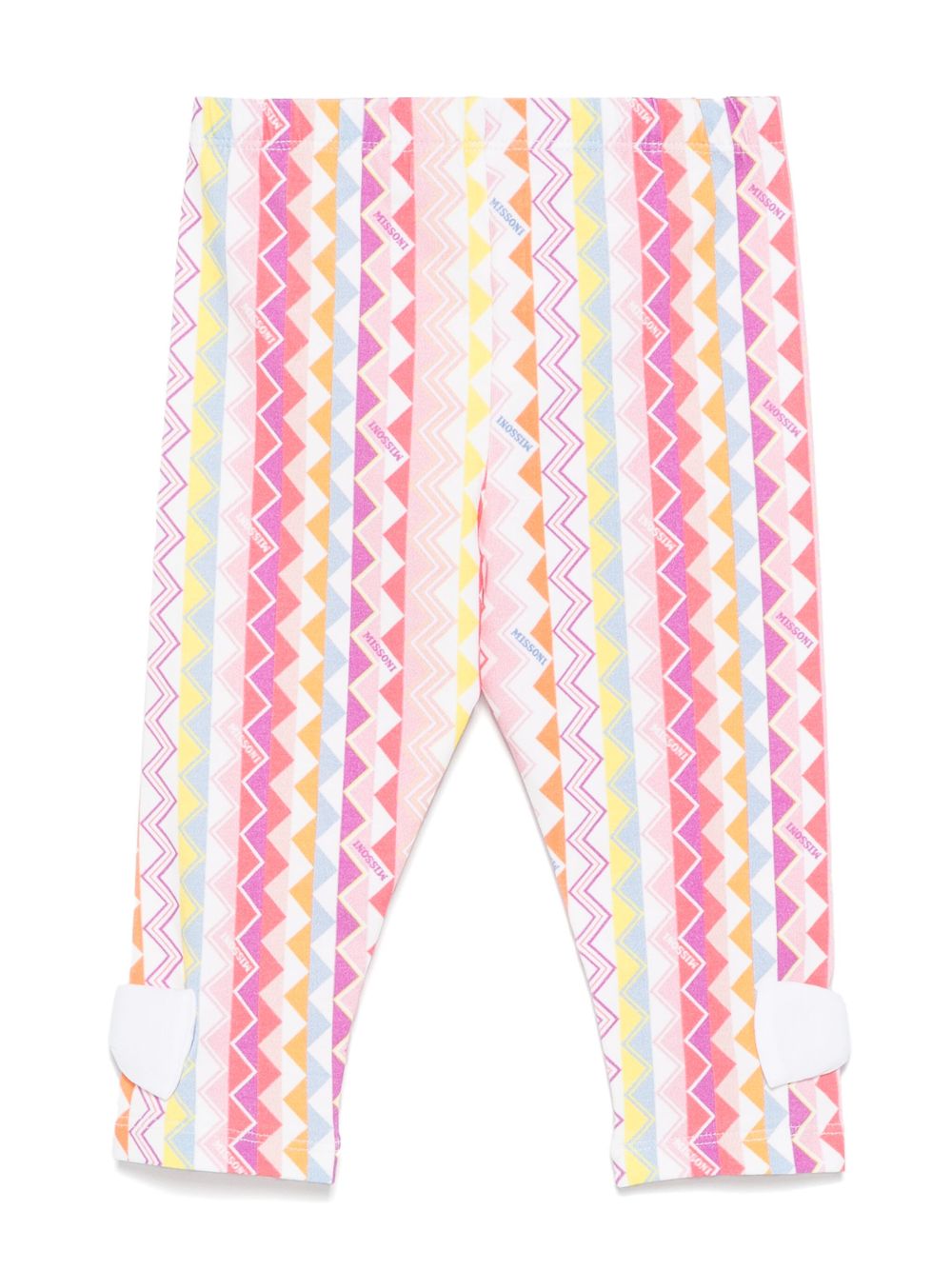 Missoni Kids Legging met zigzag patroon - Wit