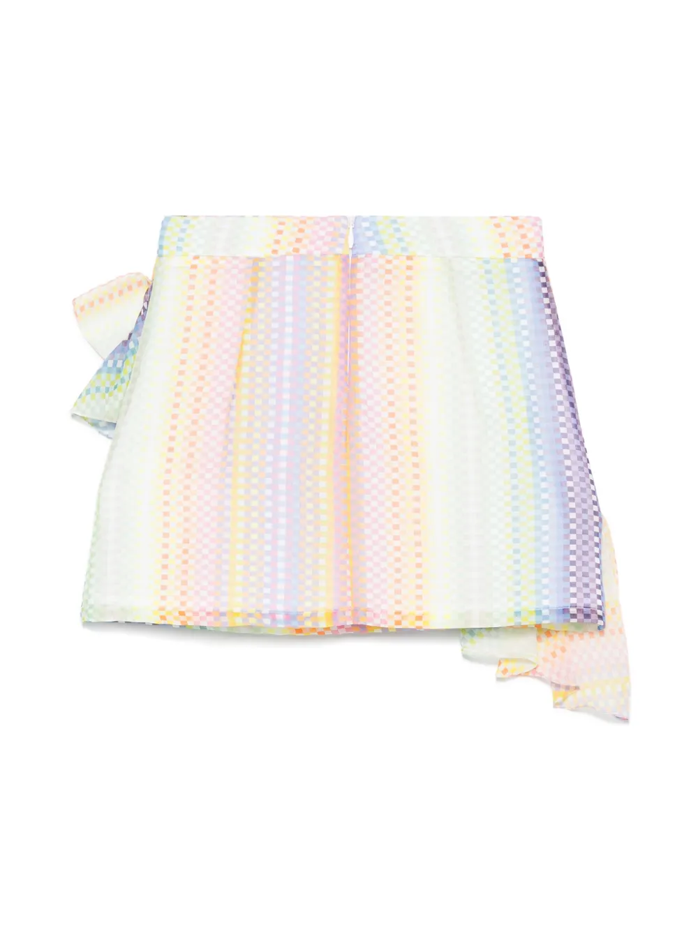 Missoni Kids check-pattern skirt - Groen