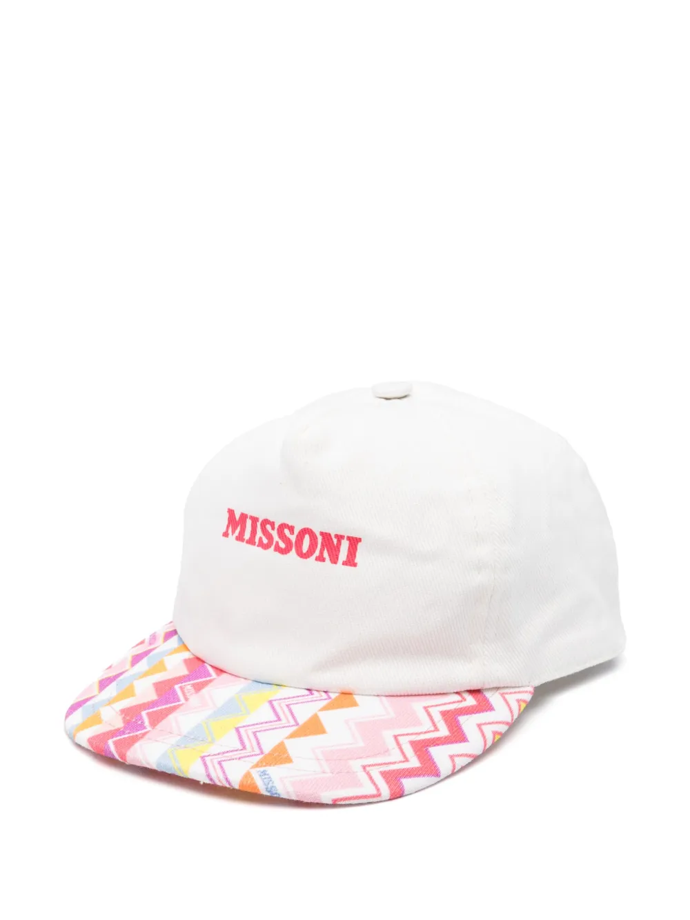 Missoni Kids Pet met logoprint Wit