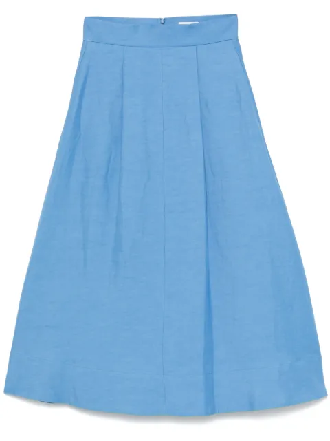 P.A.R.O.S.H. slub-texture midi skirt