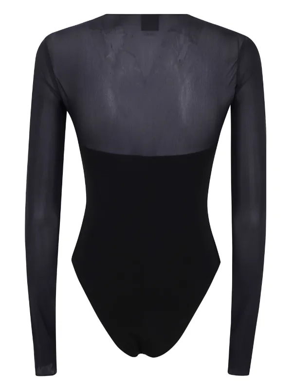 PINKO Long Sleeve Bodysuit Black FARFETCH PH