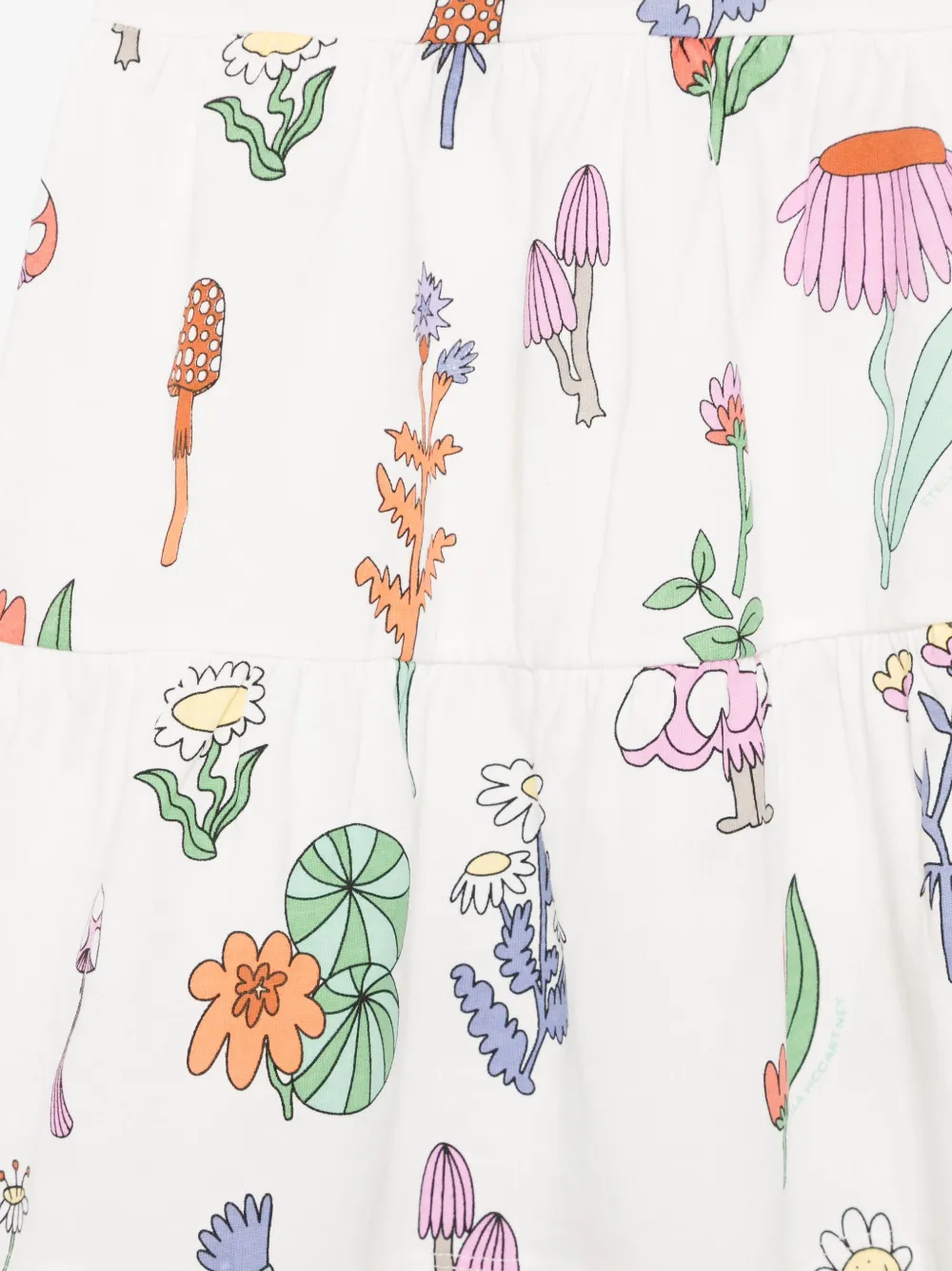 Stella McCartney Kids Jurk met bloemenprint Wit