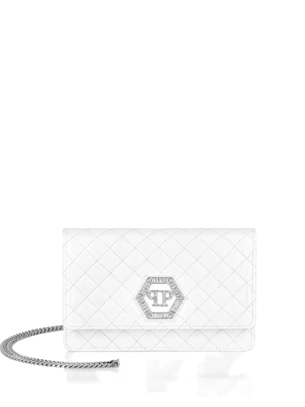Philipp Plein Borsa a spalla matelassé - Bianco