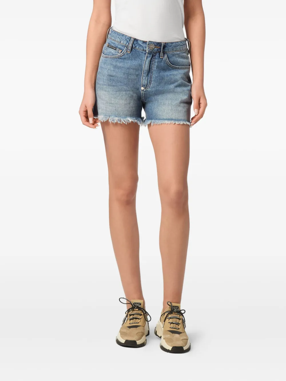 Philipp Plein Denim shorts Blauw