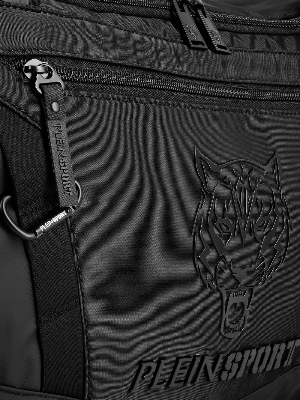 Plein Sport Gym tas met logo-reliëf Zwart