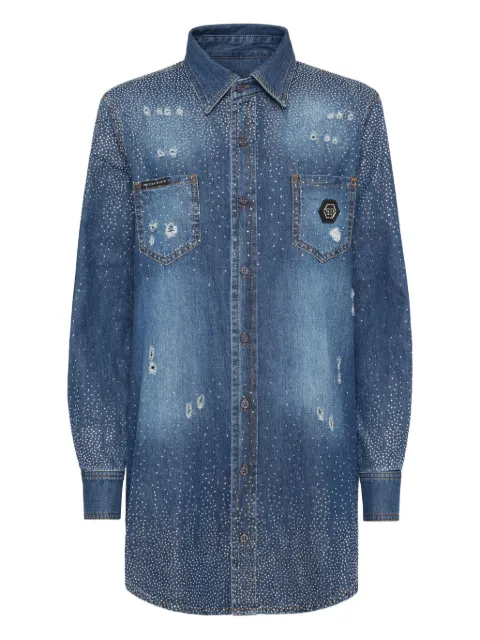 Philipp Plein chemise à strass