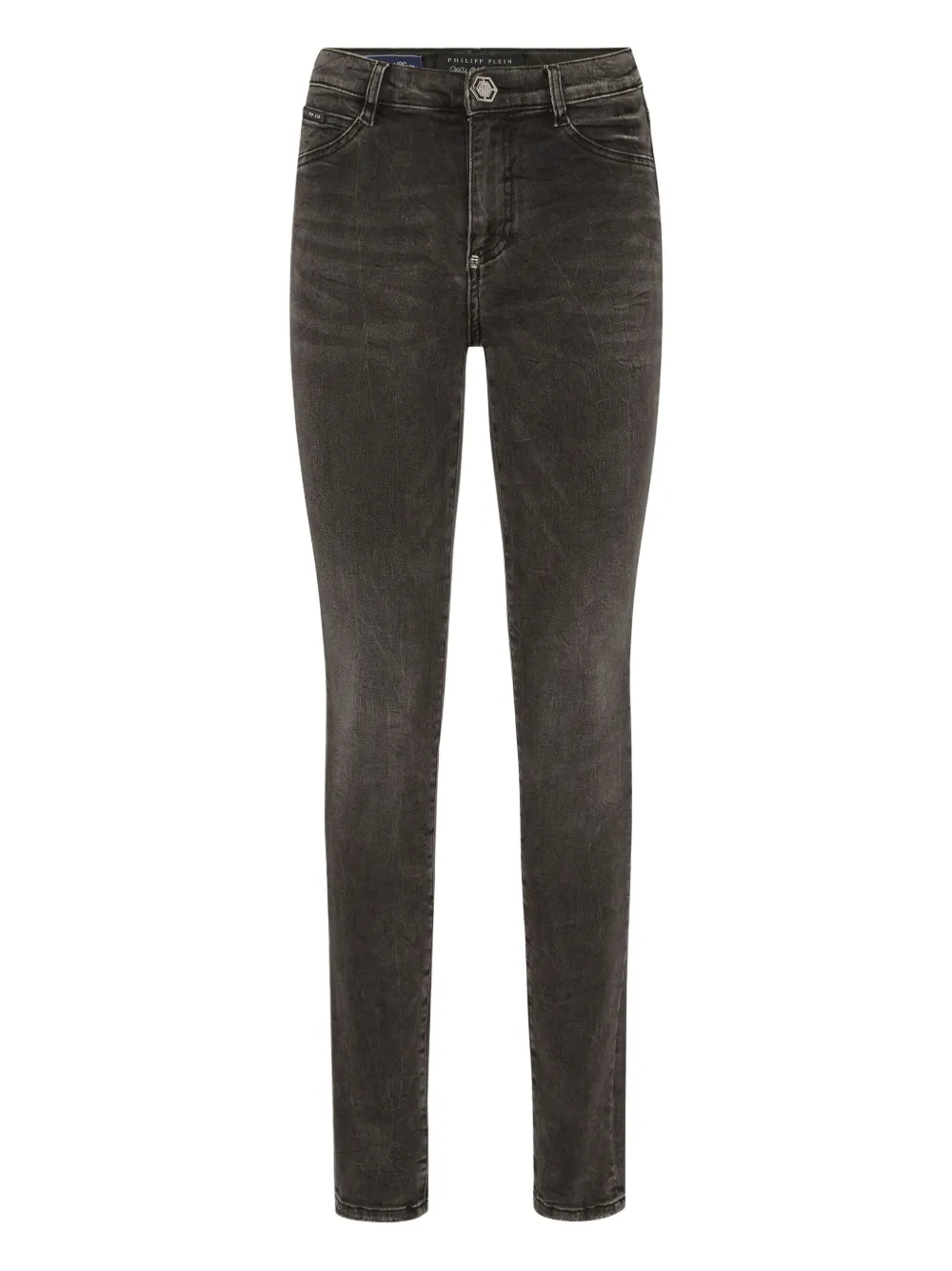 Philipp Plein High waist skinny jeans Grijs