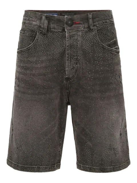 Philipp Plein rhinestone-embellished shorts