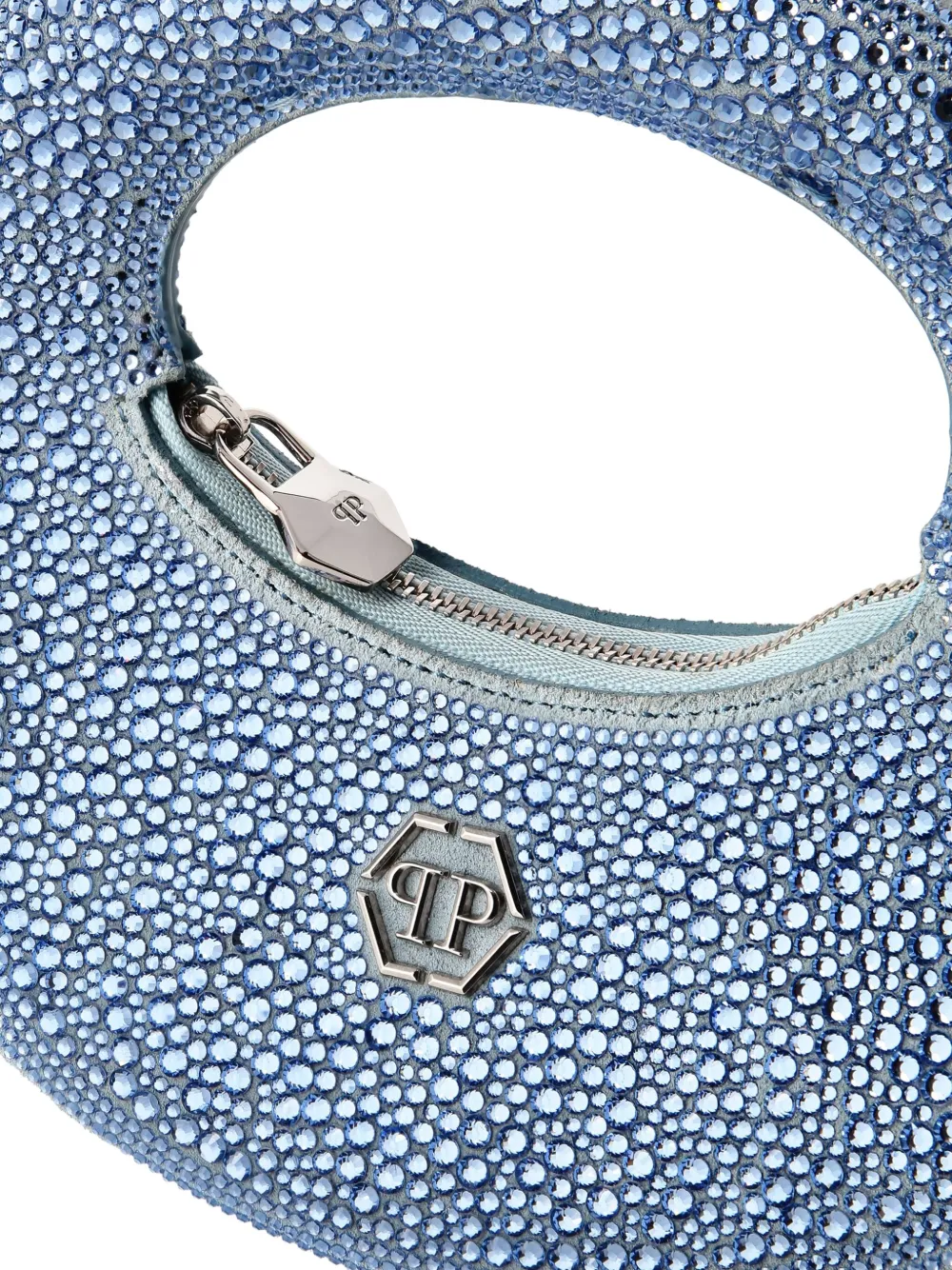 Philipp Plein Tas verfraaid met kristallen Blauw