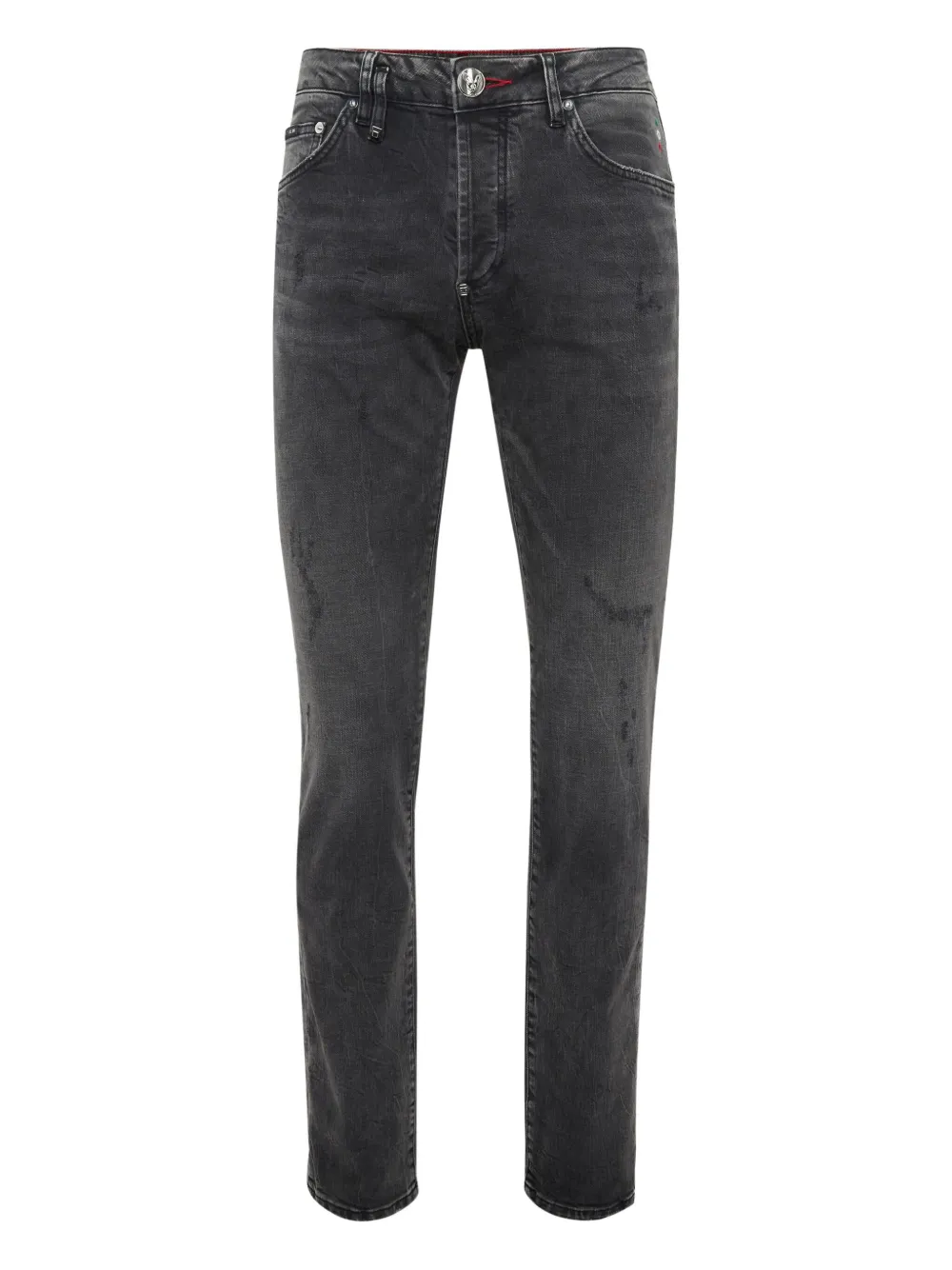 Philipp Plein skull-embellished jeans | Black | Image 1