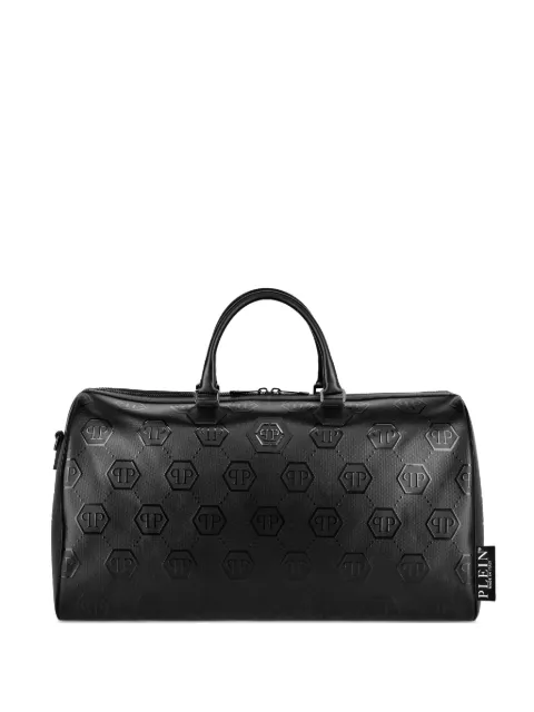 Philipp Plein bolsa weekend con monograma en relieve