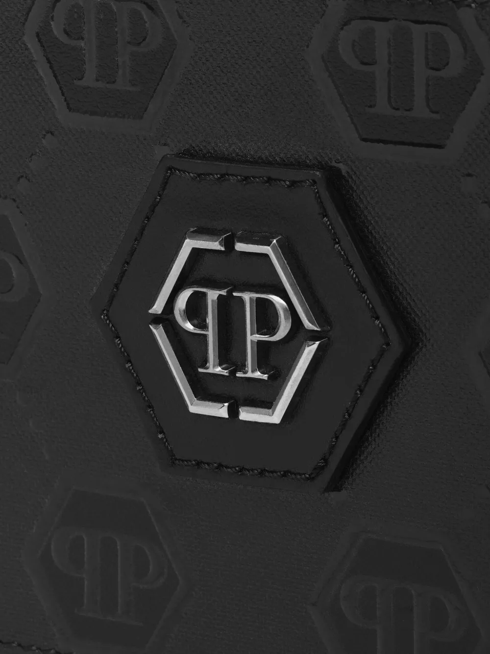 Philipp Plein Leren pasjeshouder Zwart
