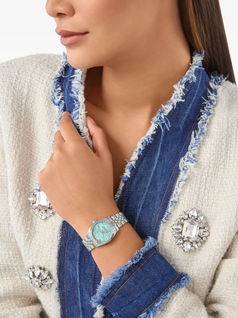 Philipp Plein Date Superlative 28 mm - Blauw