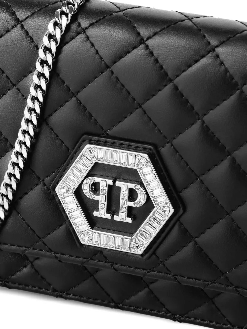 Philipp Plein Matelasse mini-schoudertas Zwart
