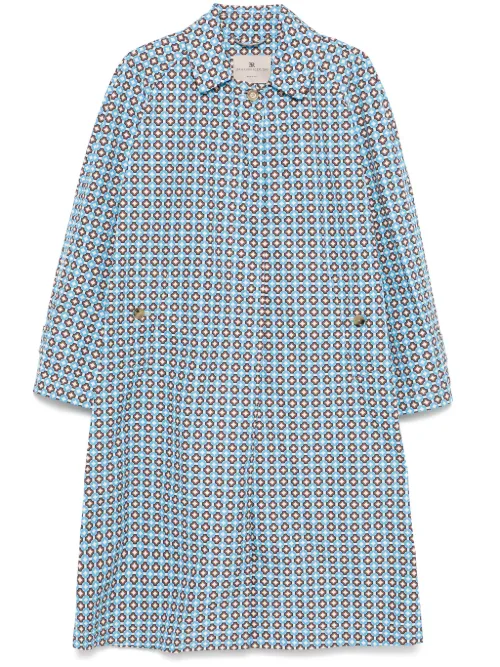Trench à imprimé géométrique - Ermanno Scervino - Modalova
