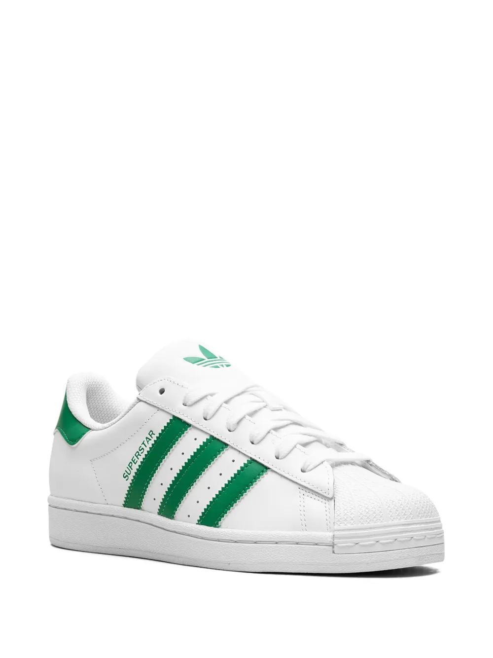 adidas Superstar "Cloud White Green" sneakers Wit