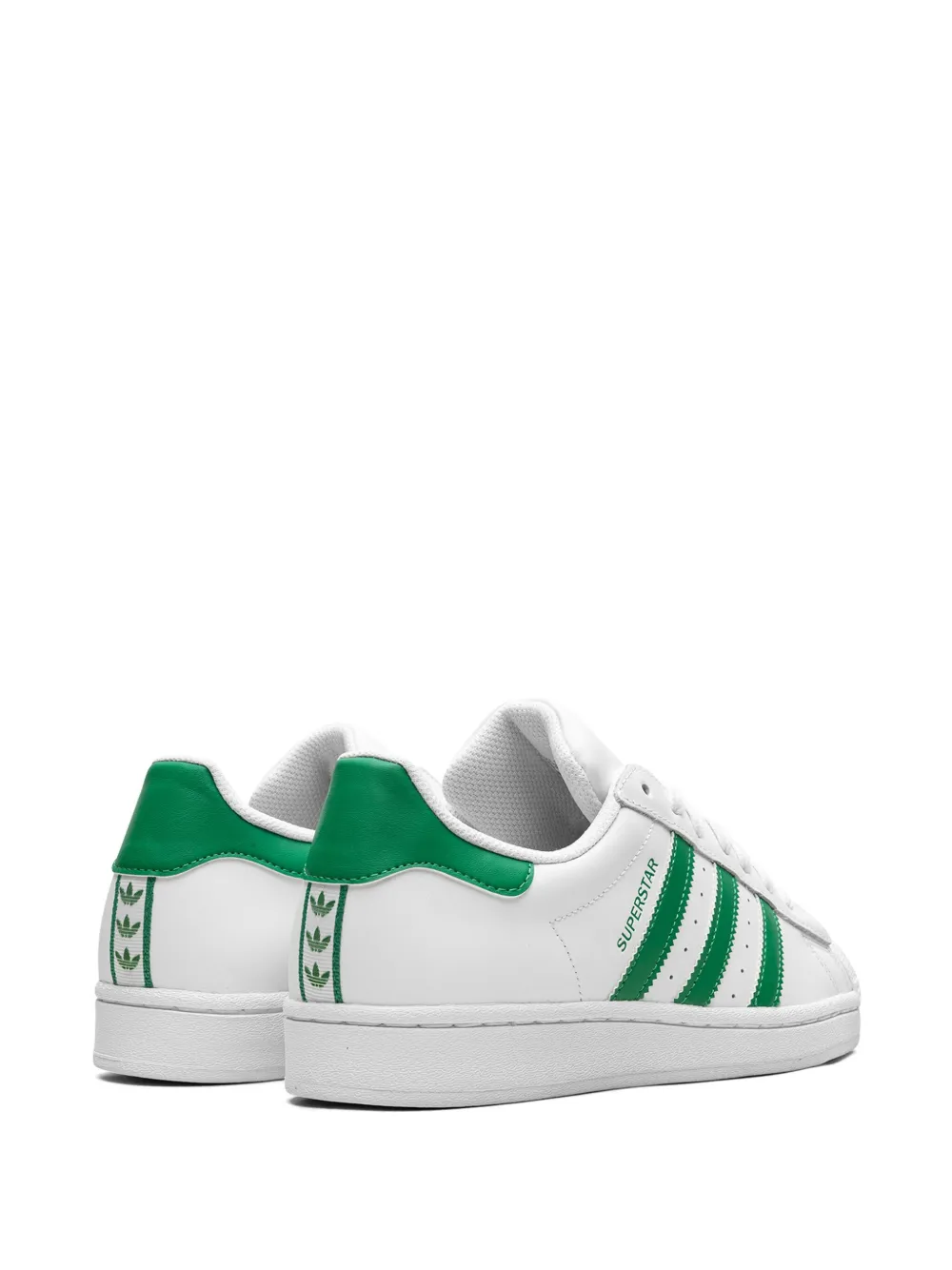 adidas Superstar "Cloud White Green" sneakers Wit