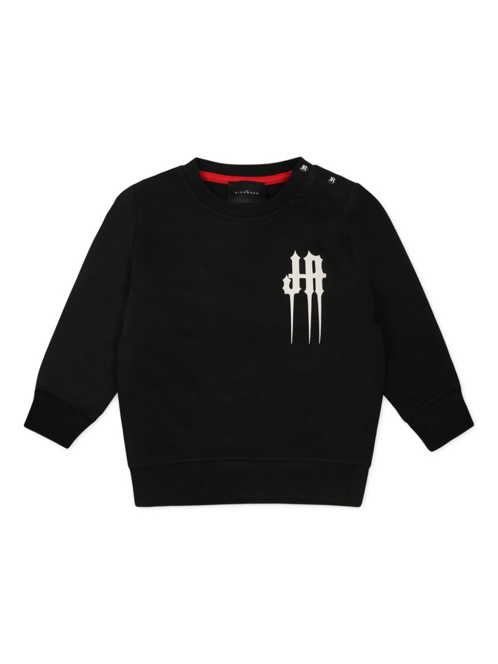 John Richmond Junior Sweater met logoprint Zwart