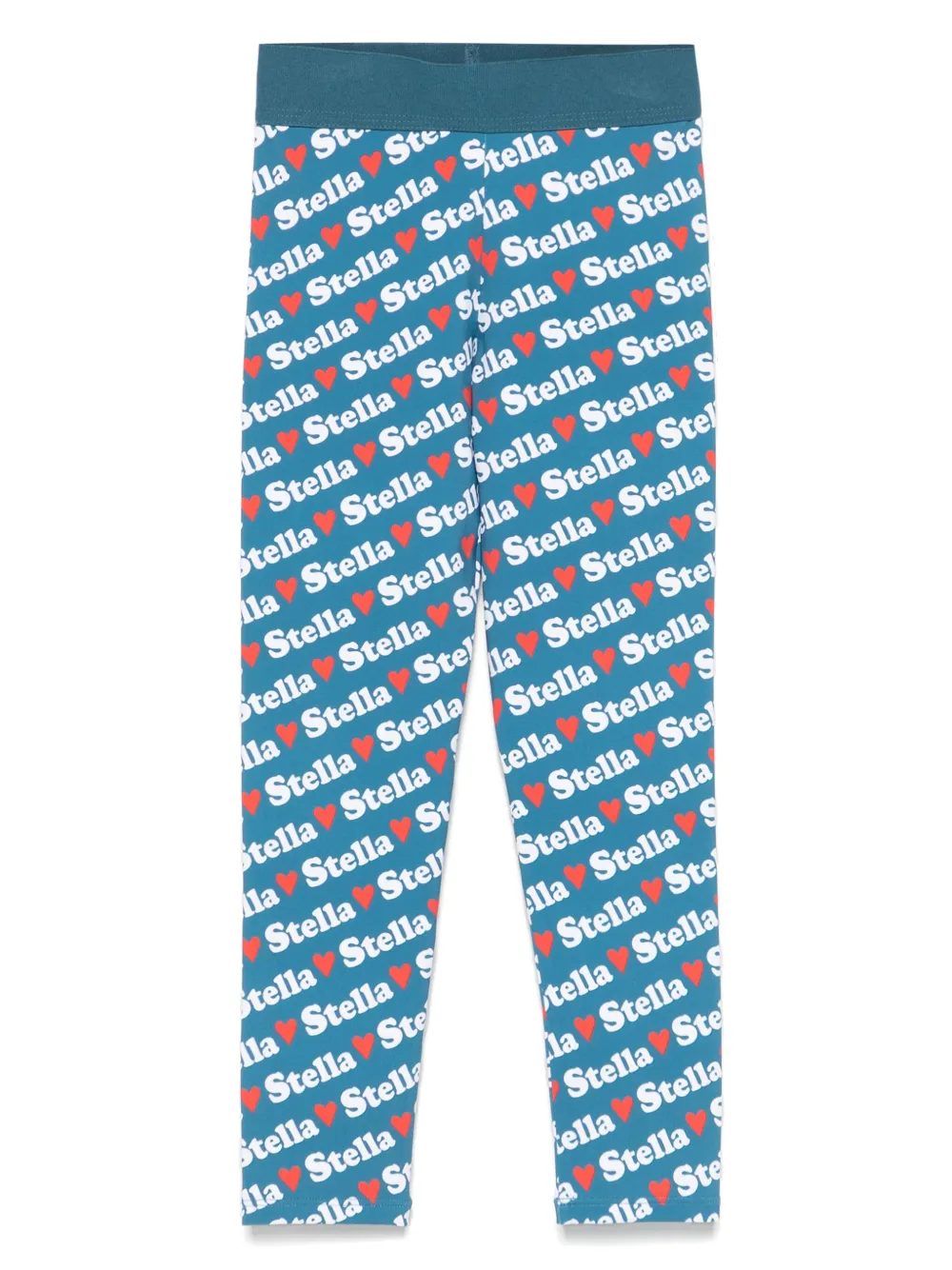 Stella McCartney Kids Legging met logoprint Blauw