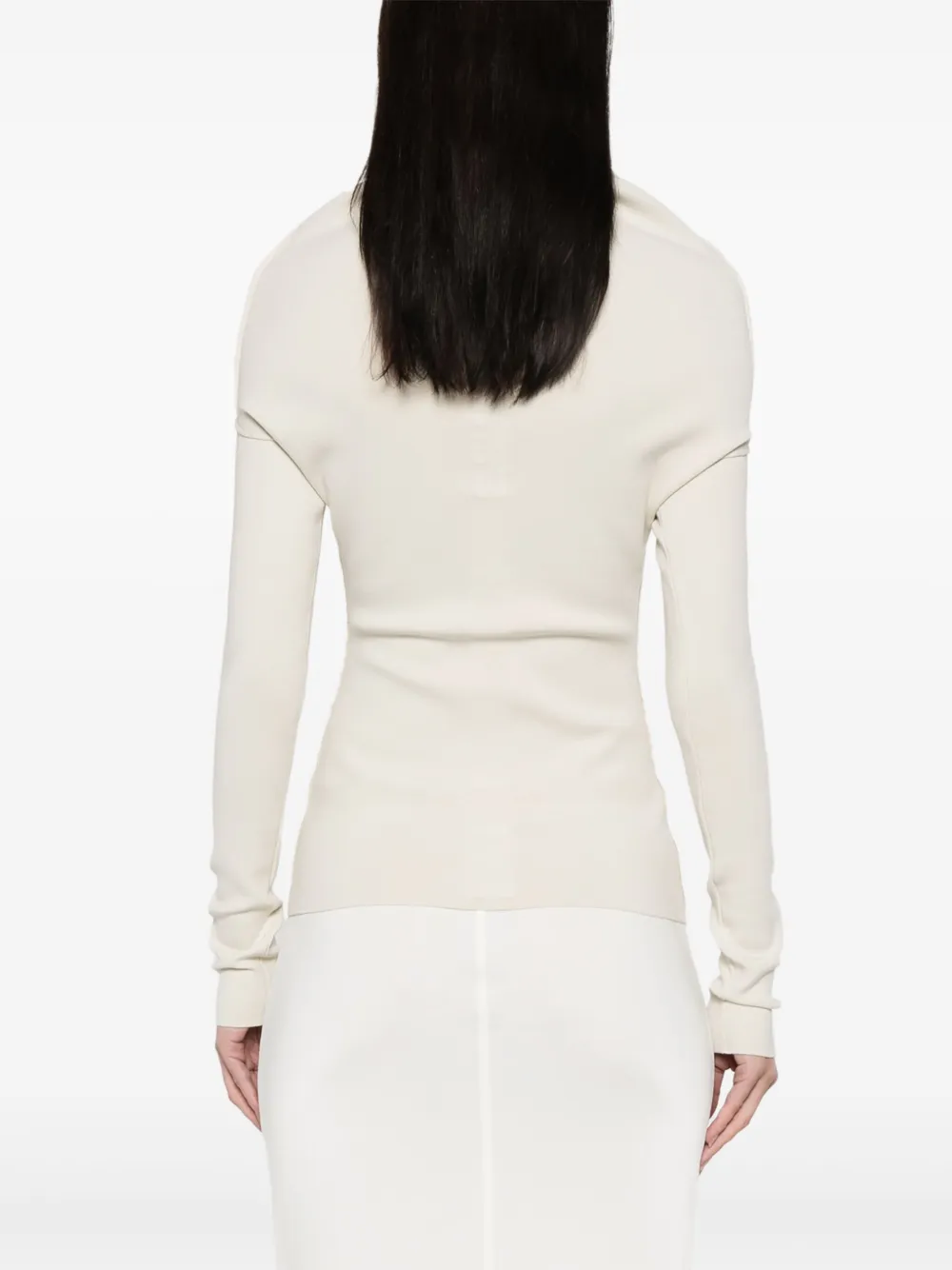 Rick Owens Top met gedrapeerde mouwen Beige