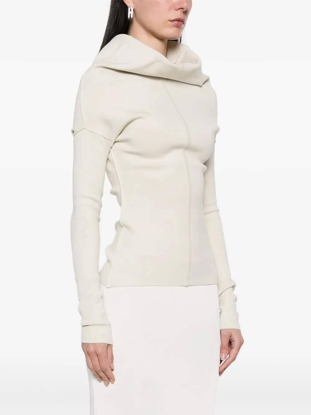 Rick Owens Top met gedrapeerde mouwen Beige