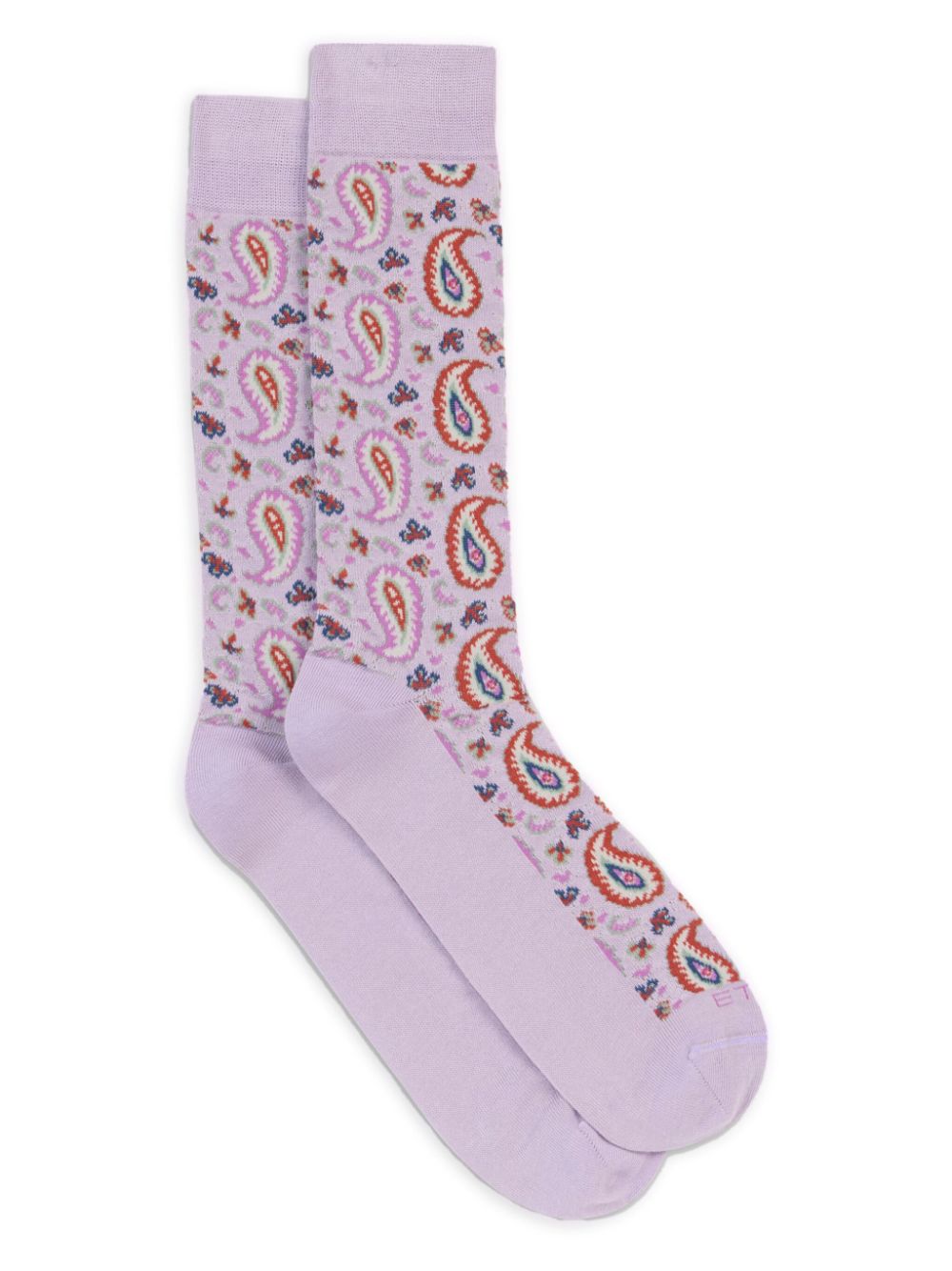 paisley-motif socks