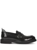 ETRO leather penny loafers - Black