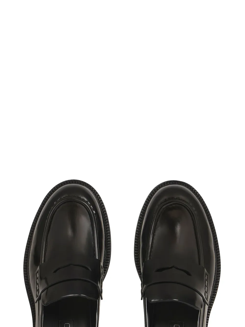 ETRO leather penny loafers Black