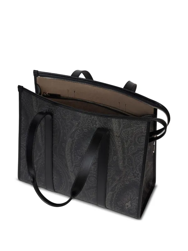 ETRO ペイズリーモチーフ ハンドバッグ | グレー | FARFETCH JP