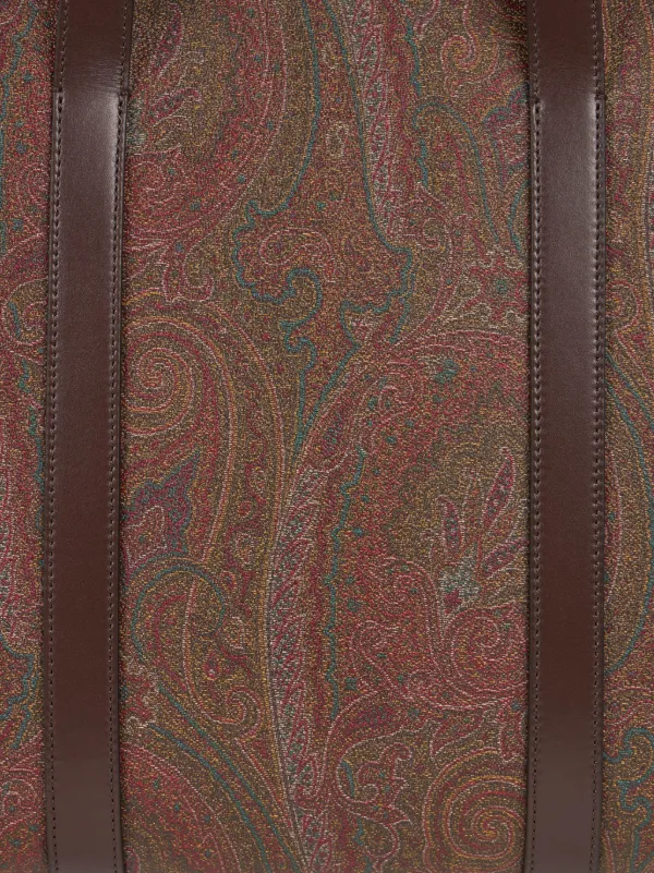 ETRO ペイズリーモチーフ ハンドバッグ | ブラウン | FARFETCH JP