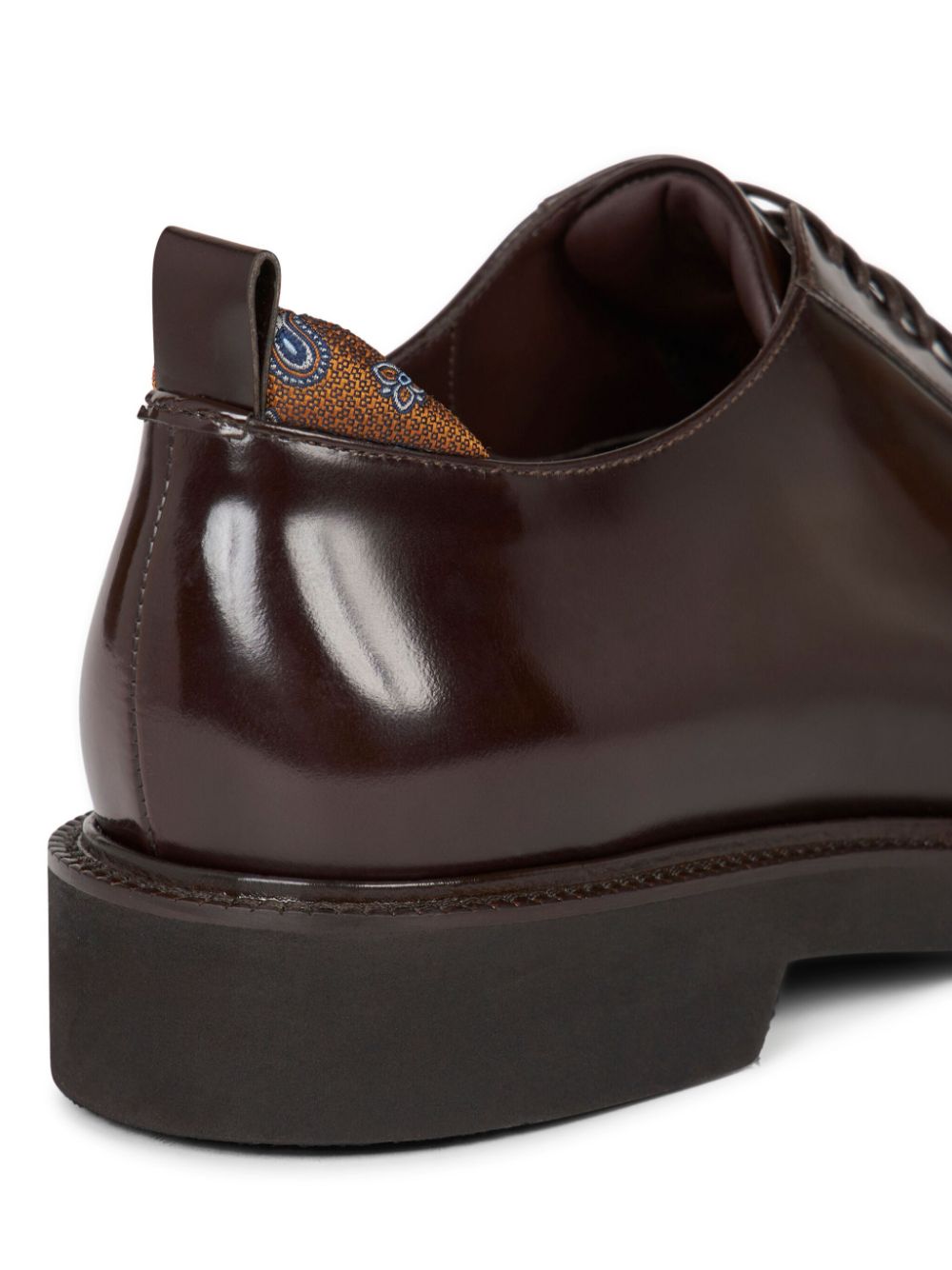 ETRO leather Derby shoes Brown