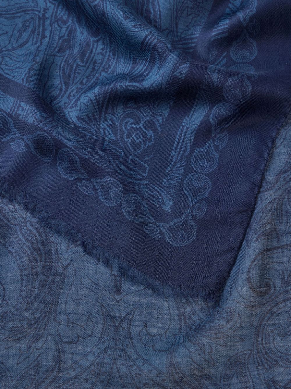 ETRO motif-print scarf - Blauw