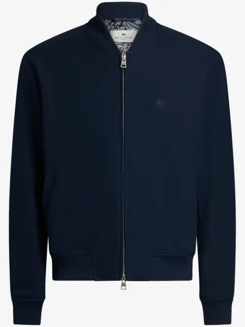 ETRO Jaqueta bomber com bordado Pegaso