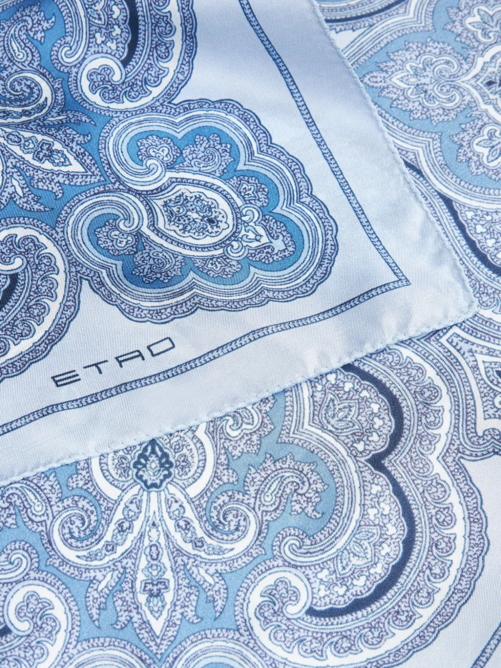 ETRO Pochet met bloemenprint - Blauw