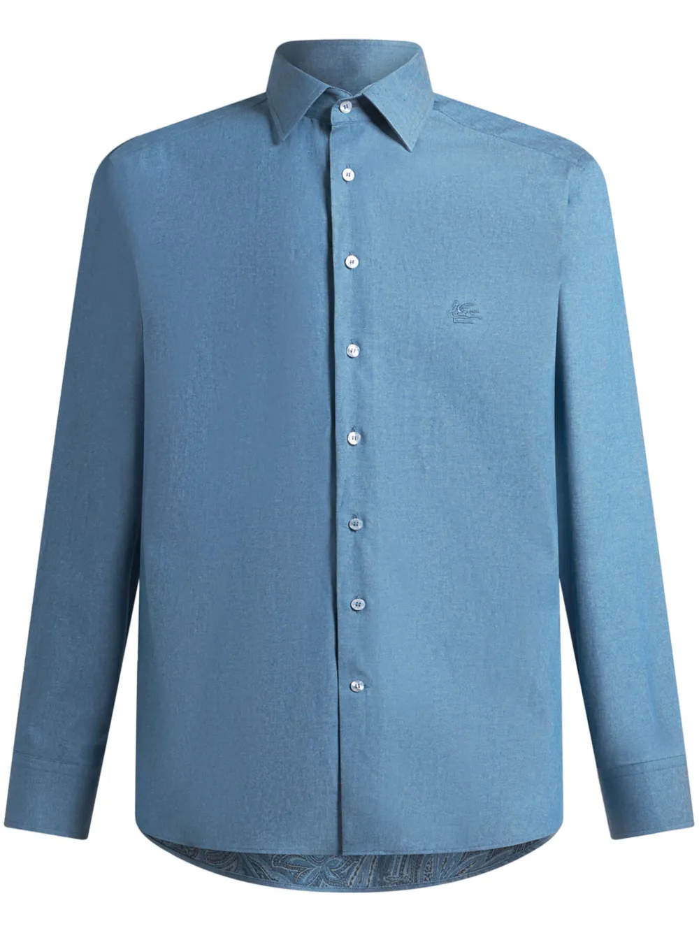 ETRO Overhemd met Pegaso-patroon Blauw