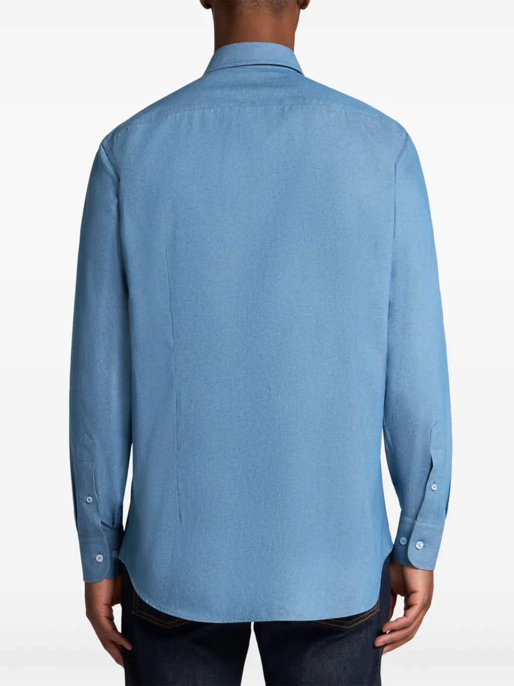 ETRO Overhemd met Pegaso-patroon Blauw