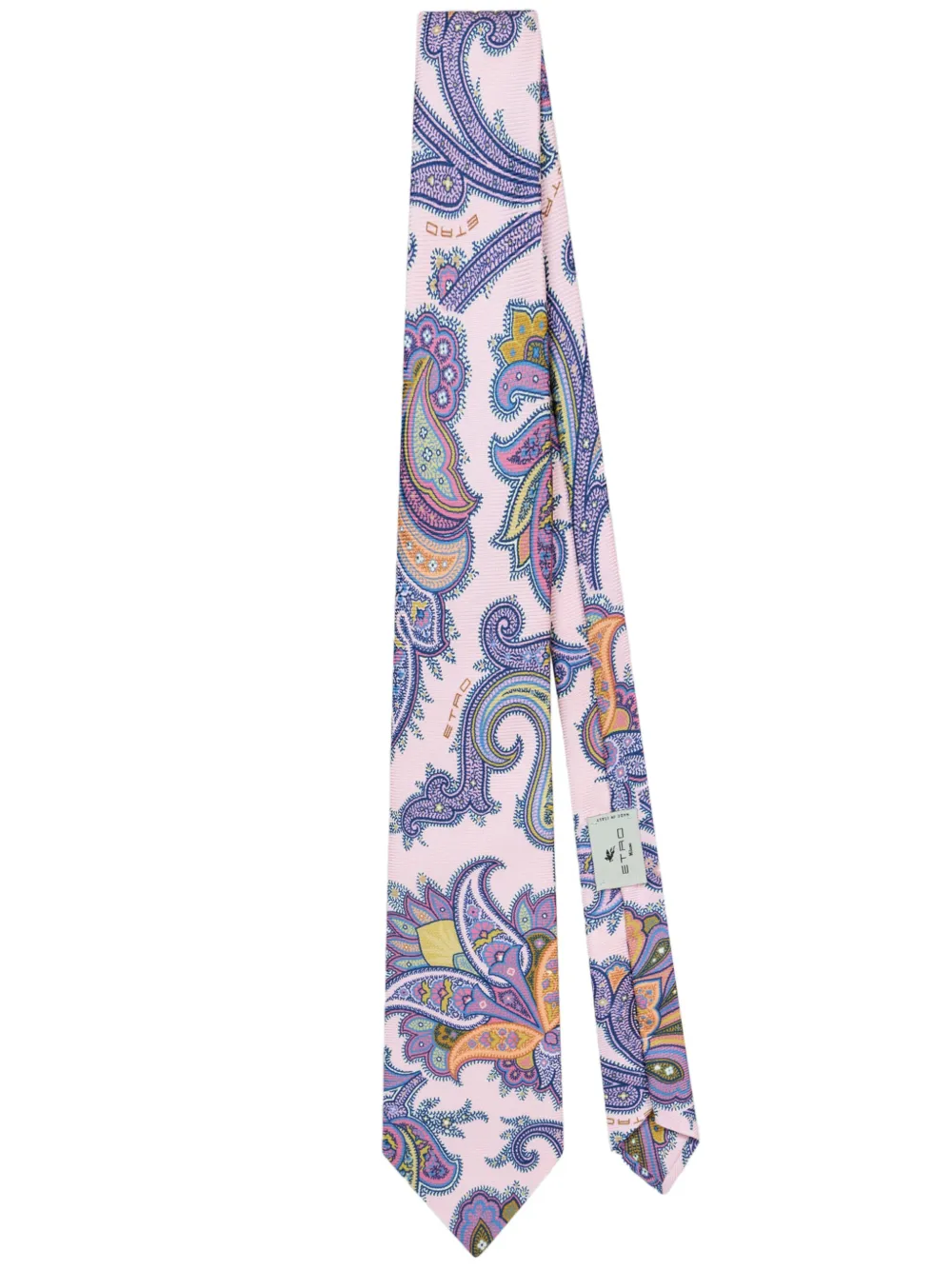 Etro Paisley-print Tie In Pink