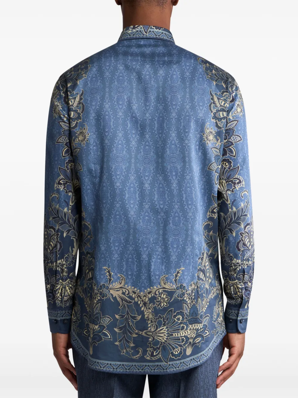 ETRO Overhemd met print Blauw