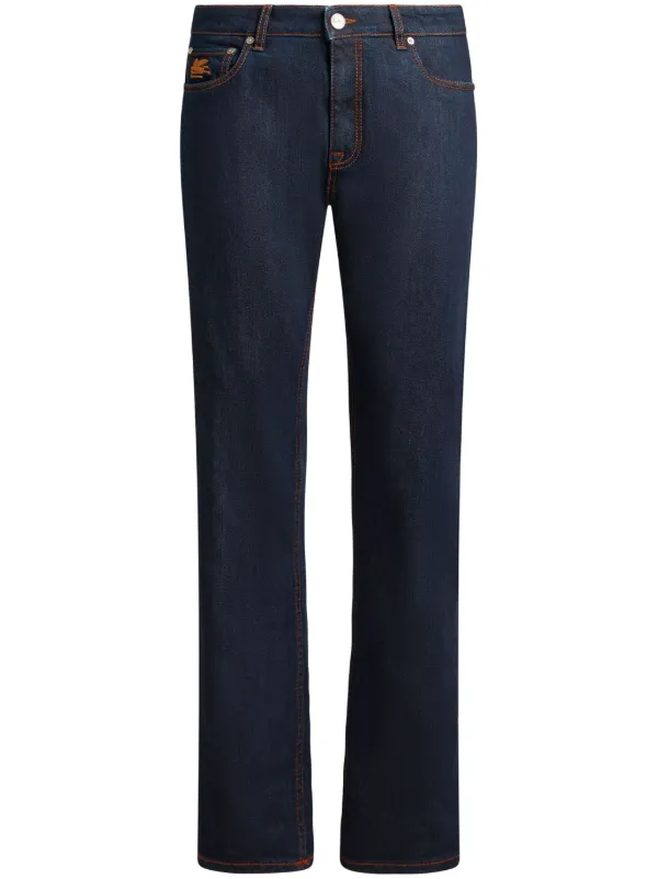 Etro Paisley-ankle Jeans in Blue