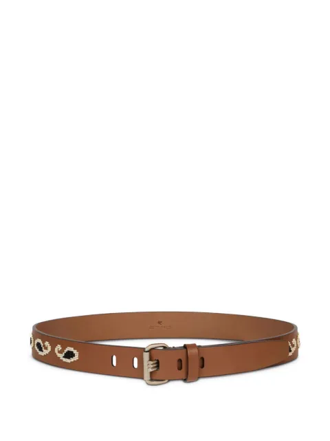 ETRO paisley-beaded belt