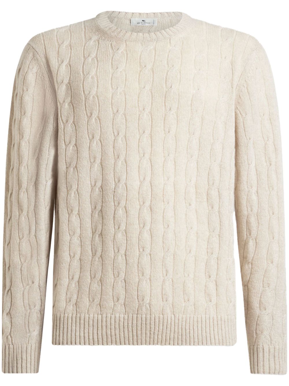 cable-knit cashmere sweater