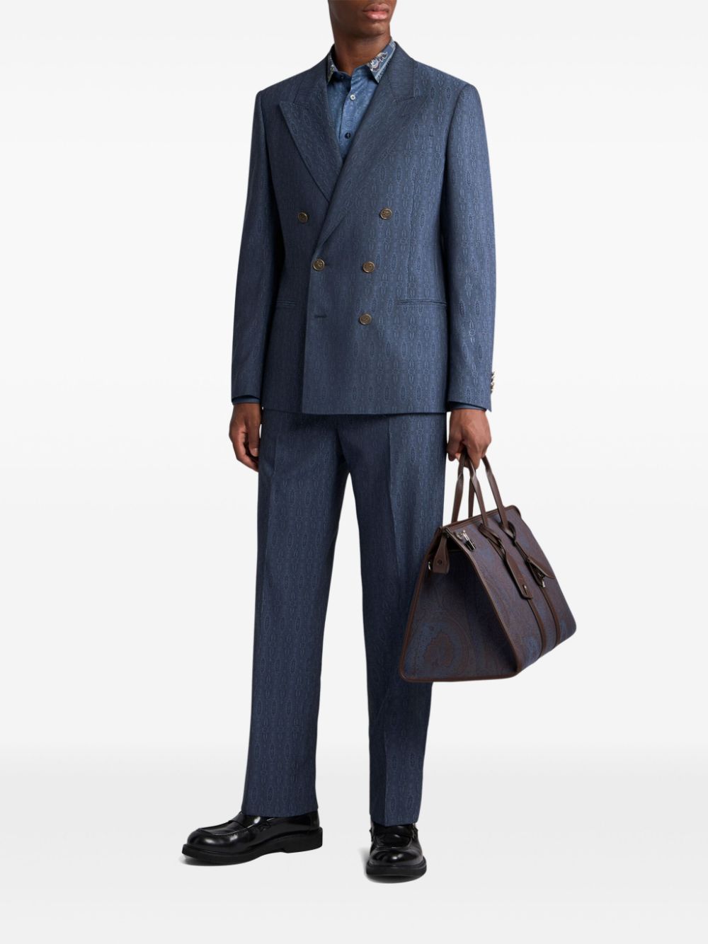 ETRO double-breasted blazer - Blauw