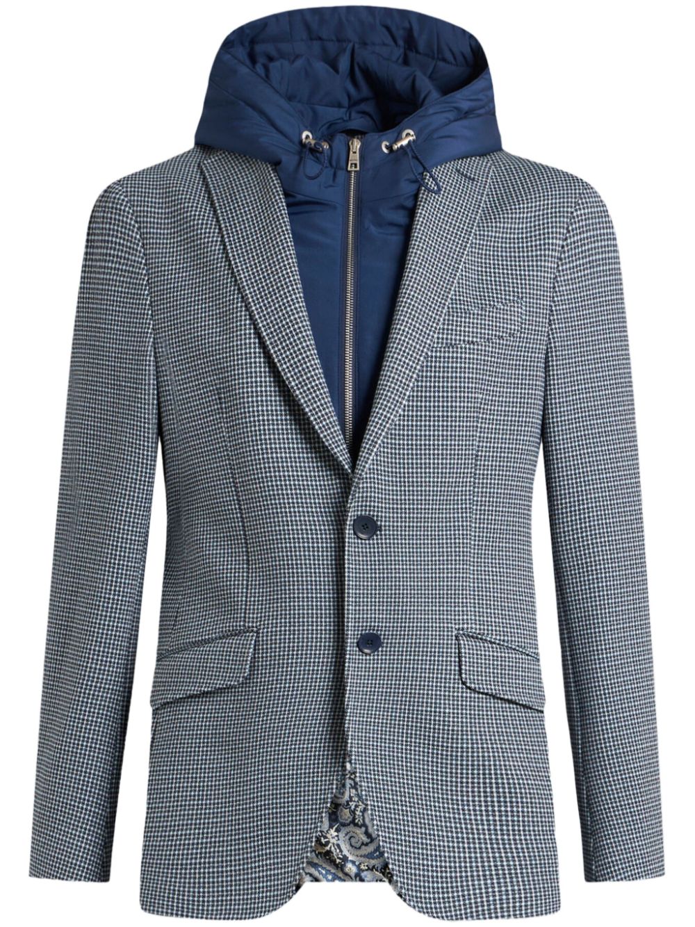 ETRO micro check-pattern blazer Wit