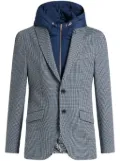 ETRO micro check-pattern blazer - White