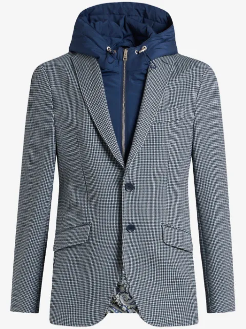 ETRO micro check-pattern blazer