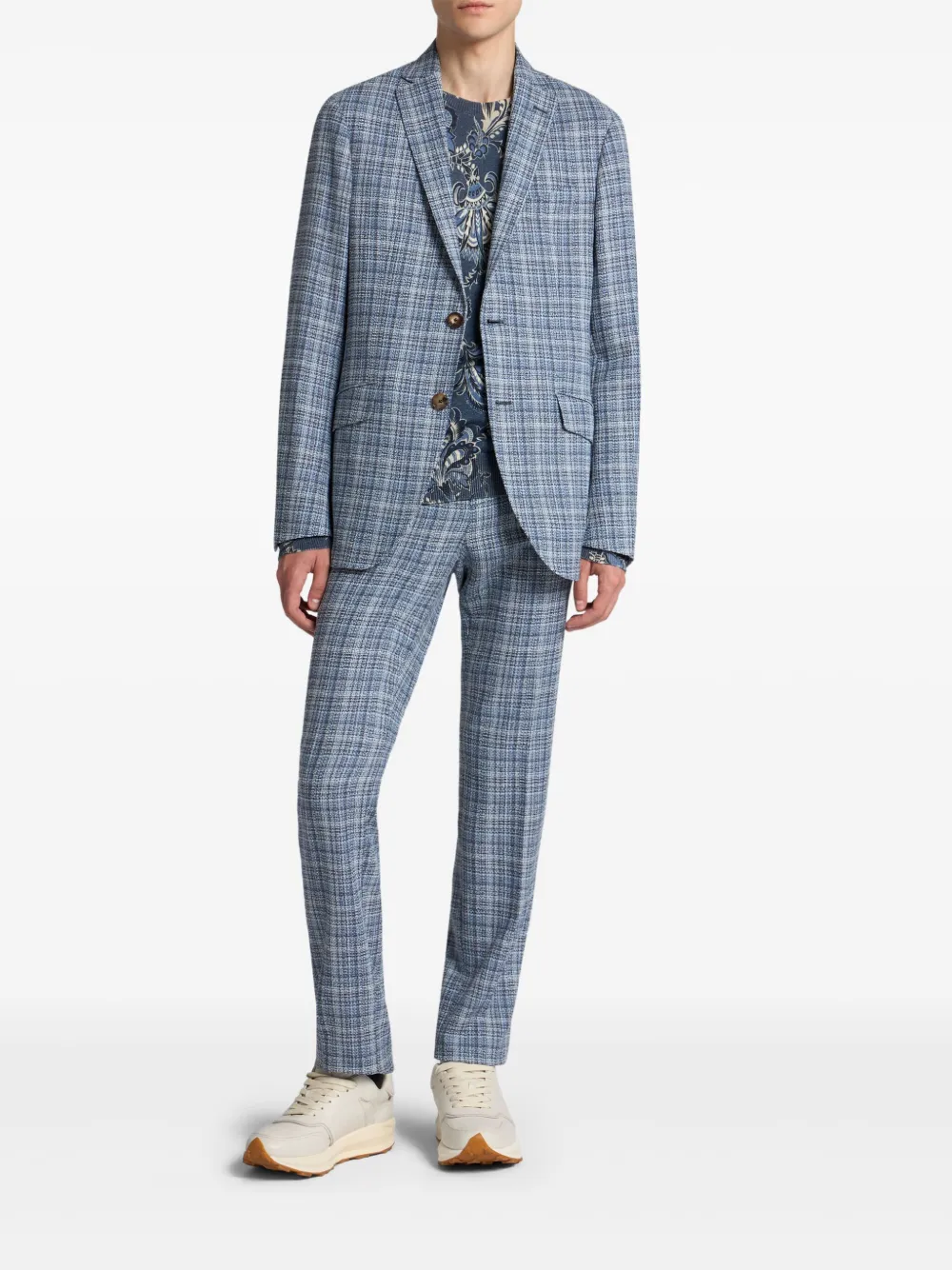 ETRO Trui met bloemenprint - Blauw