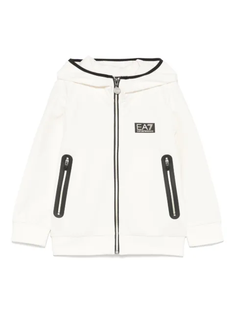 Emporio Armani Kids logo-appliqué hoodie