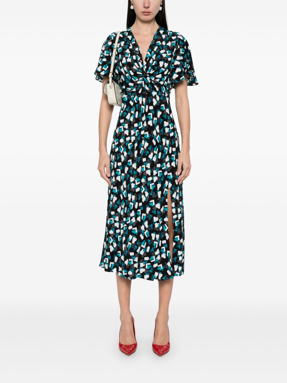 DVF Diane von Furstenberg Bessie Two midi dress - Zwart